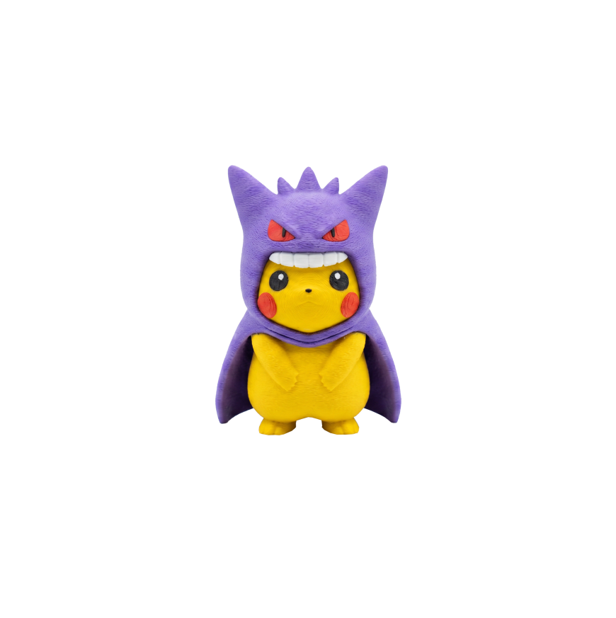 Pikachu con poncho de Gengar